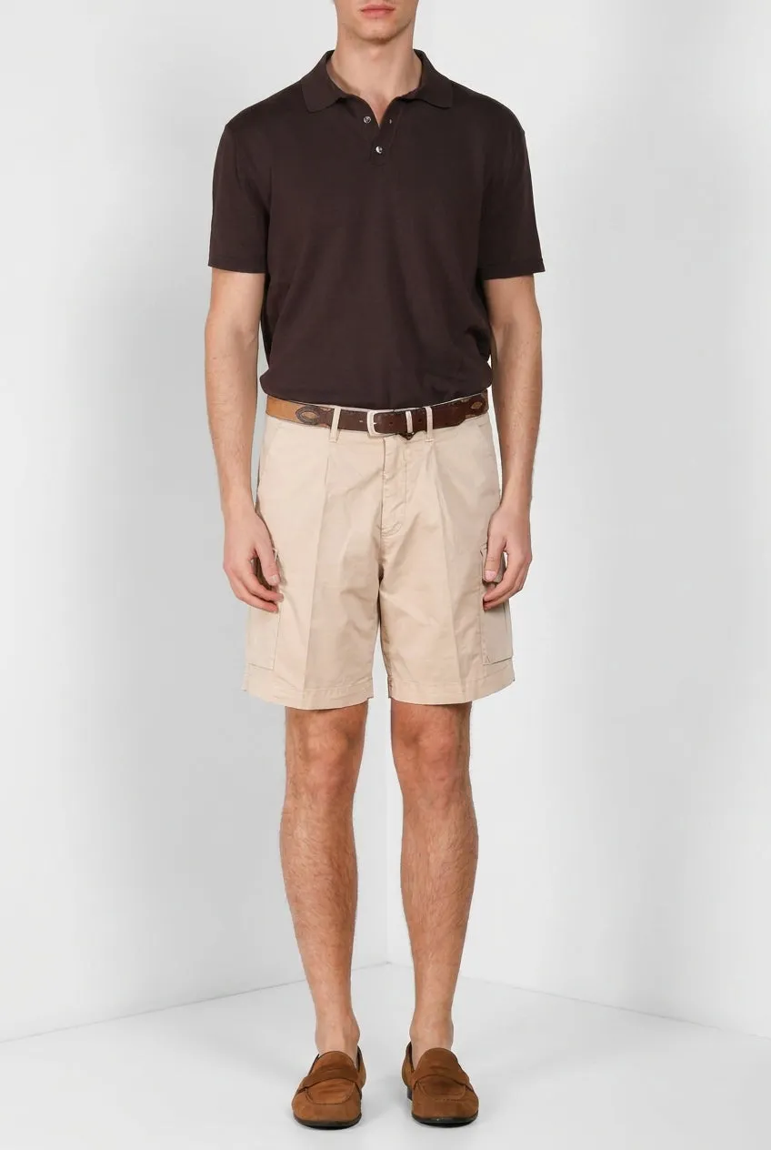 Mason's Cargo bermudashorts beige relaxed gabardin
