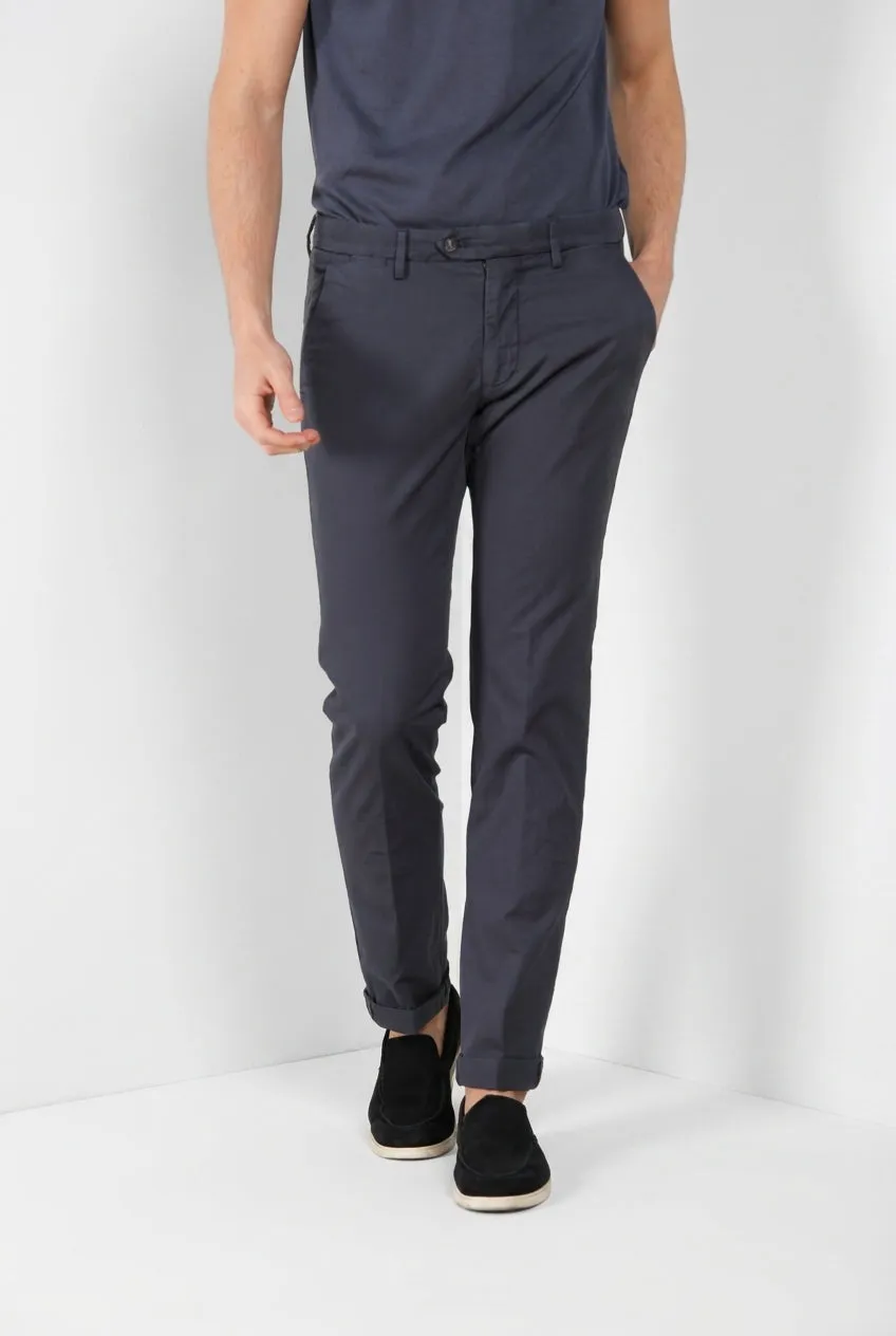 Mason's Torino City Icon Flex chinos lyseblå slim hør