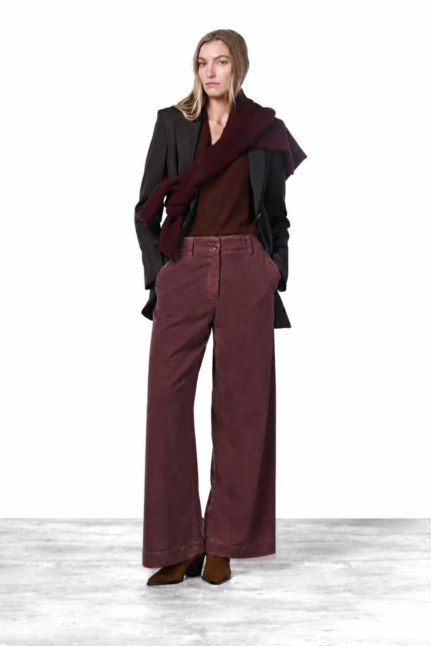Mason's New York Wide Elax chinos bordeaux