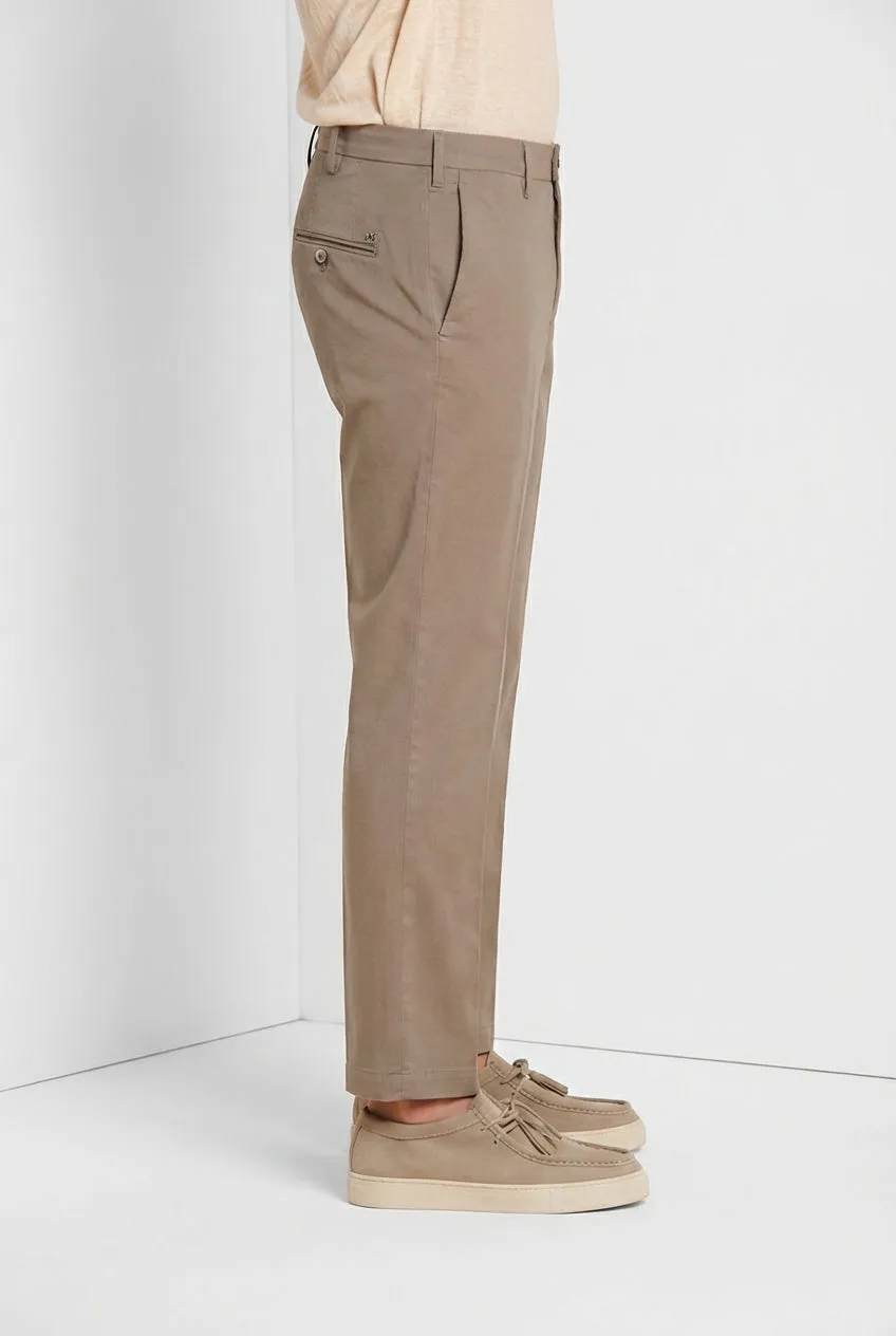 Mason's New York chinos taupe stretch regular fit
