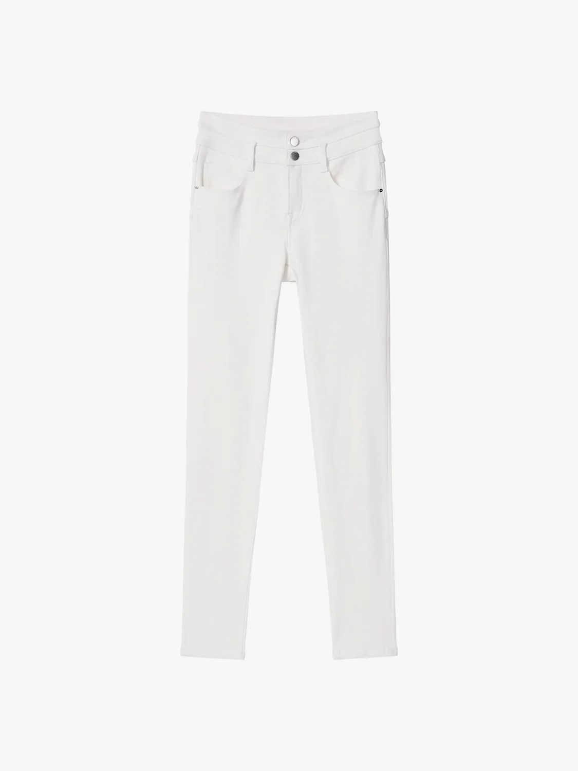 Miss Sixty Double-Button skinny jeans mørkeblå stretch
