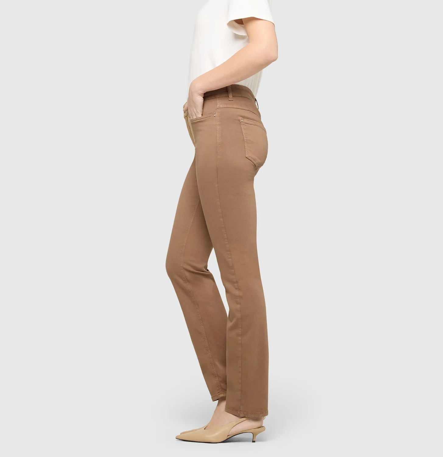 MAC Dream 5401-00-0355 jeans brun straight fit