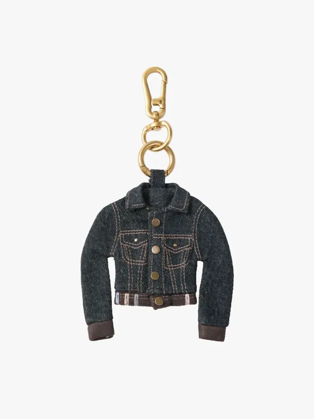 Miss Sixty Mini Jacket charm black denim vedhæng