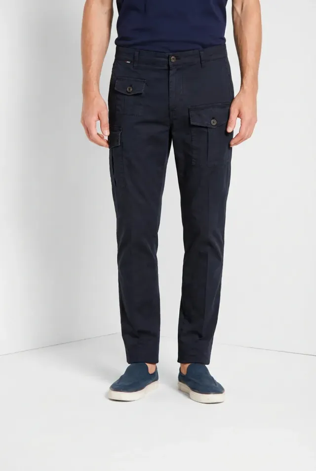 Mason's George Coolpocket cargobukser midnatsblå carrot fit