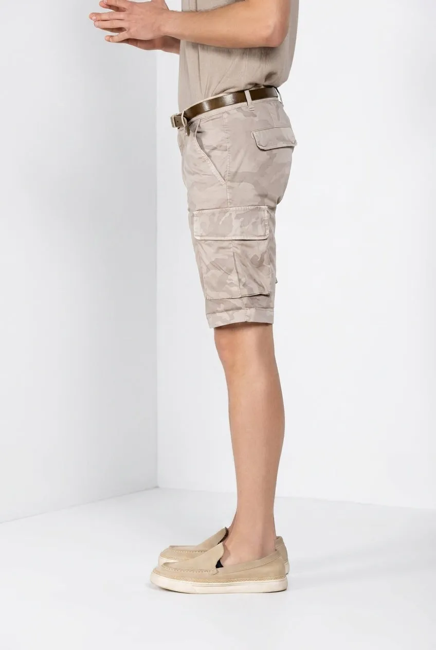 Mason's Chile cargo bermudashorts beige slim fit
