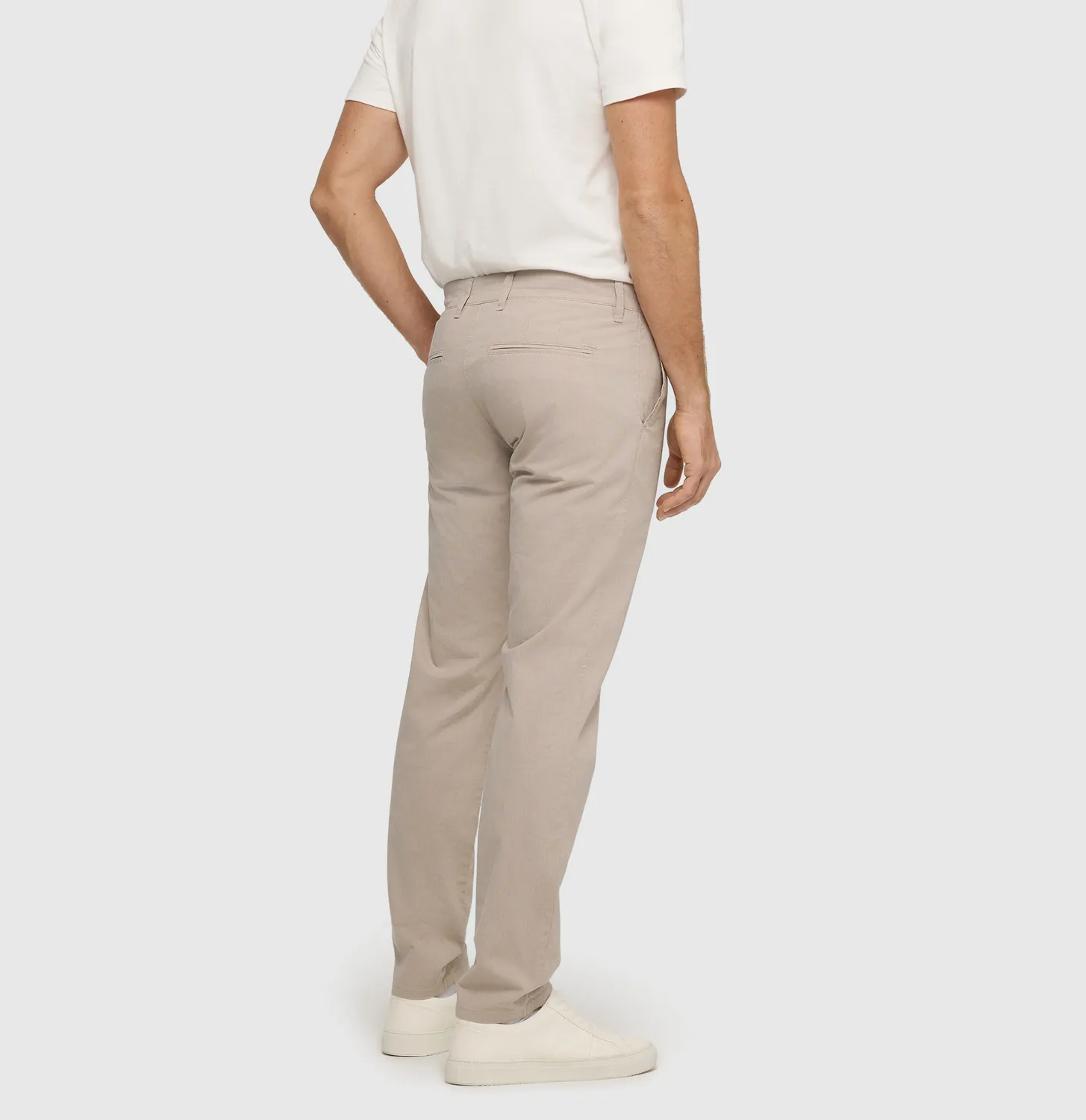 MAC Lennox chino brun Regular Fit let bomuld