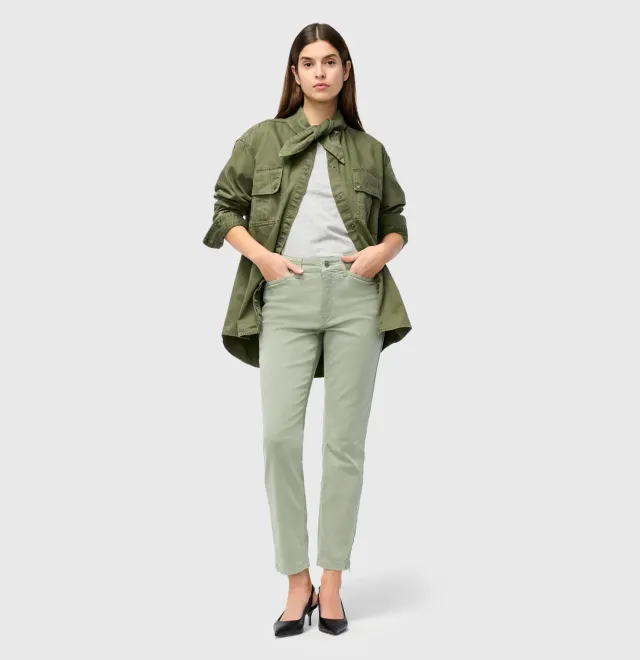 MAC Dream Chic jeans grøn slim cropped