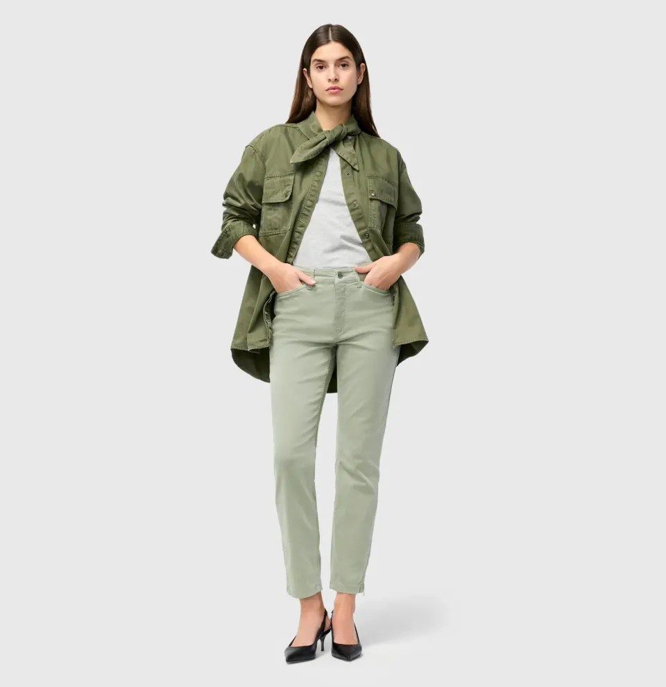 MAC Dream Chic jeans grøn slim cropped