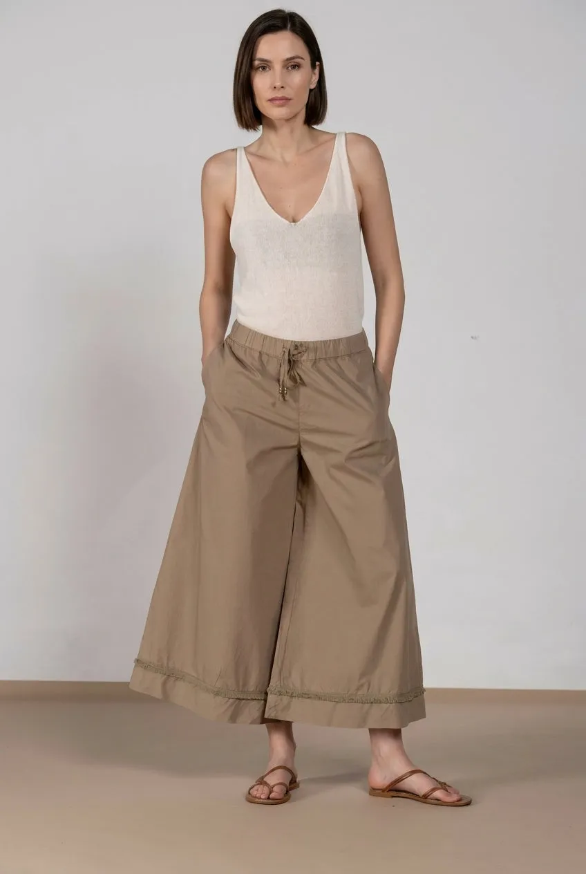 Mason's Portofino Cropped jogger mørk beige