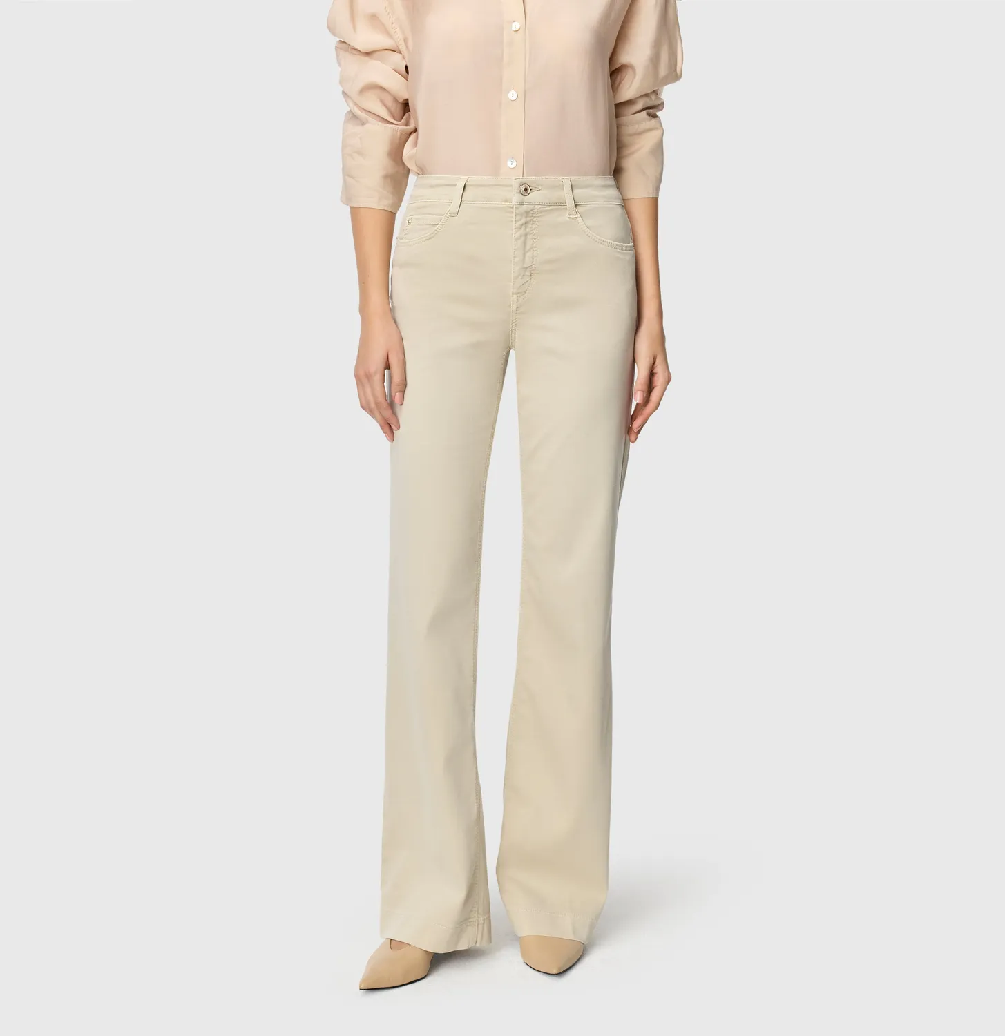 MAC Dream Wide wide leg jeans beige shaping