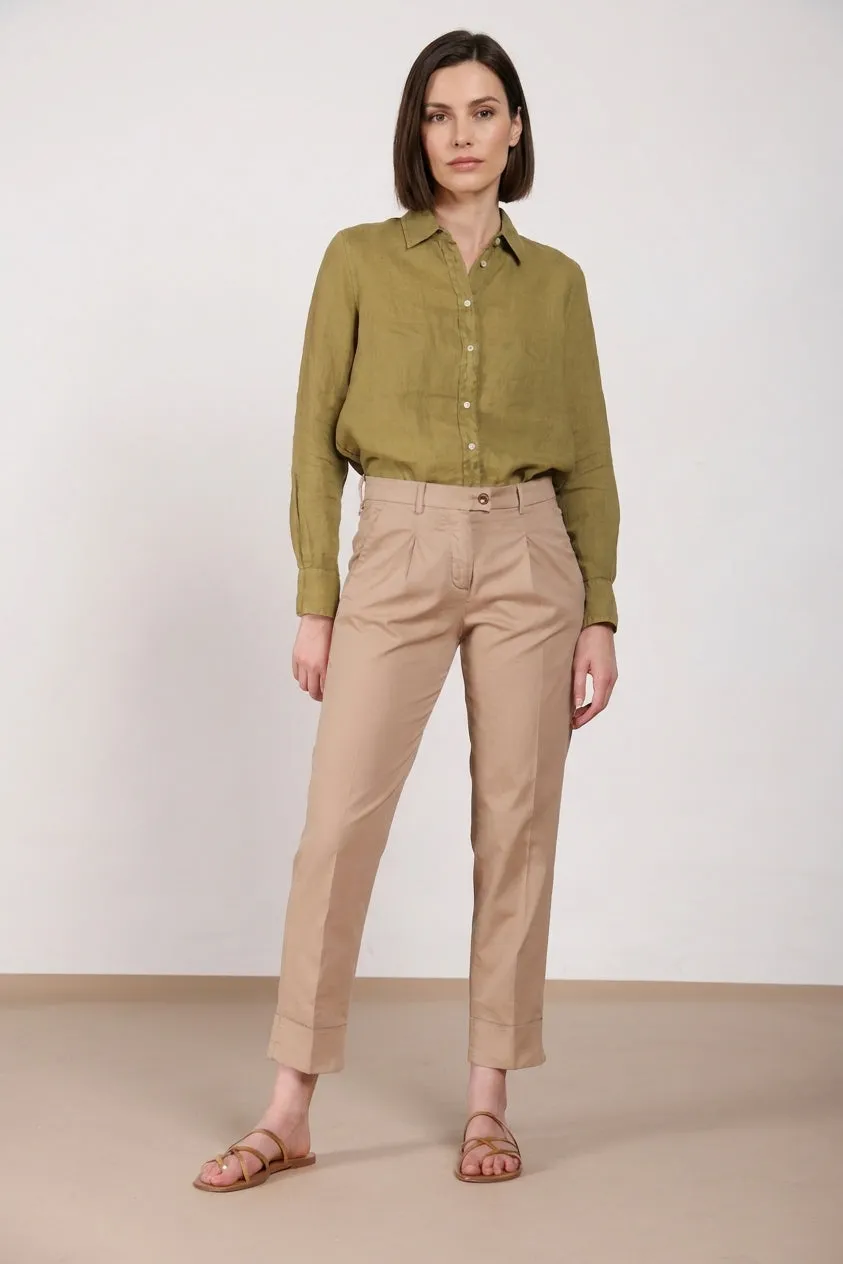 Mason's New York Carrot Sartoriale chinobukser beige silke