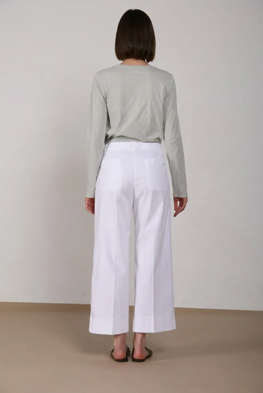 Mason's New York Studio Cropped chinobukser hvid straight