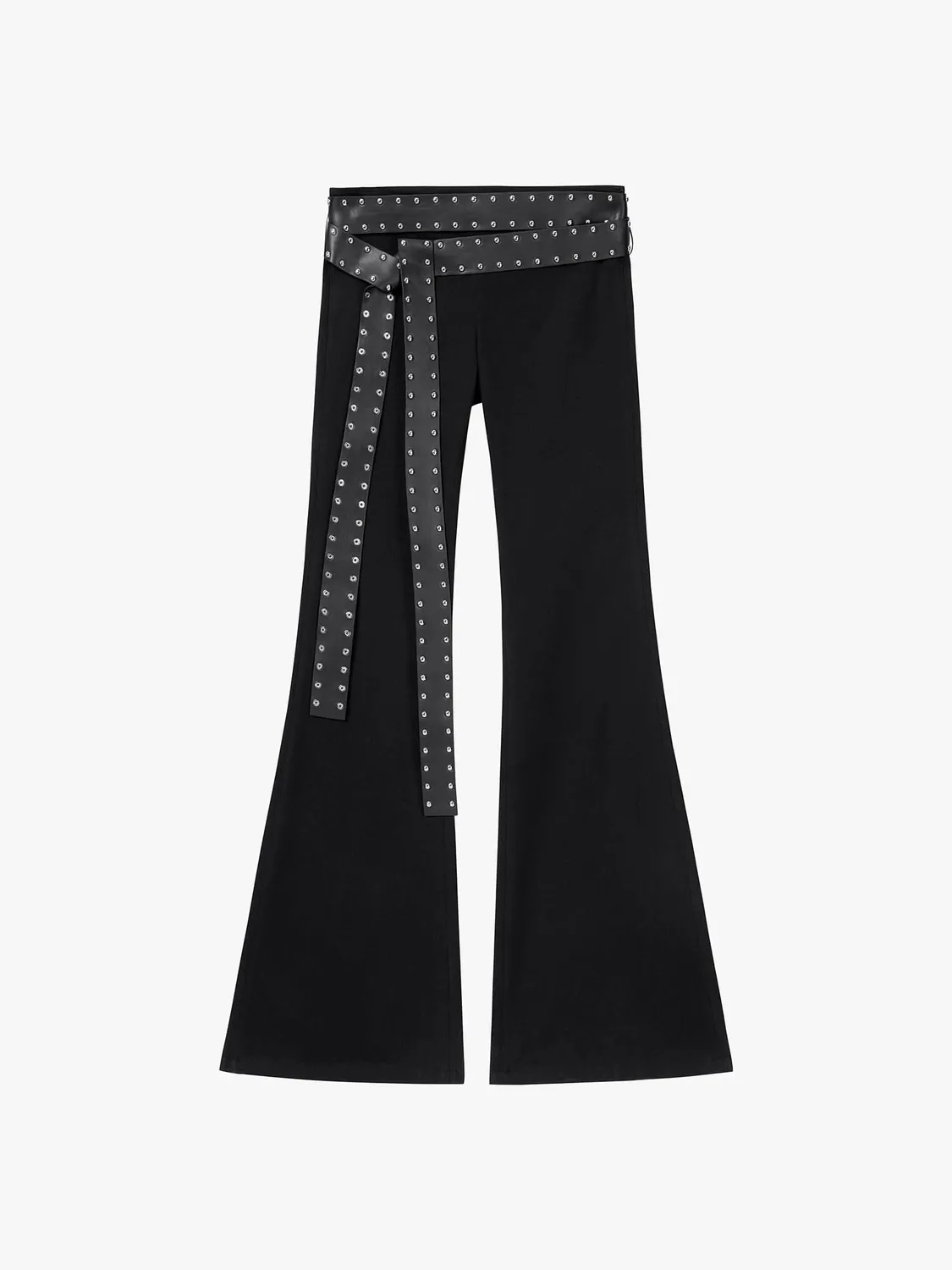 Miss Sixty Bella flare jeans sort med bælte