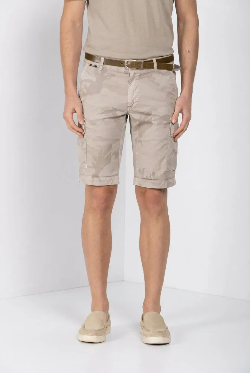 Mason's Chile cargo bermudashorts beige slim fit