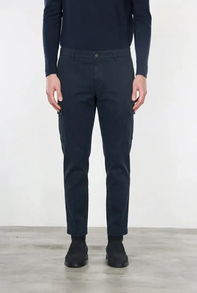 Mason's Chile Regular cargobukser navy stretch