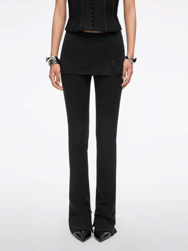 Miss Sixty Layered Skirt leggings sort nederdel