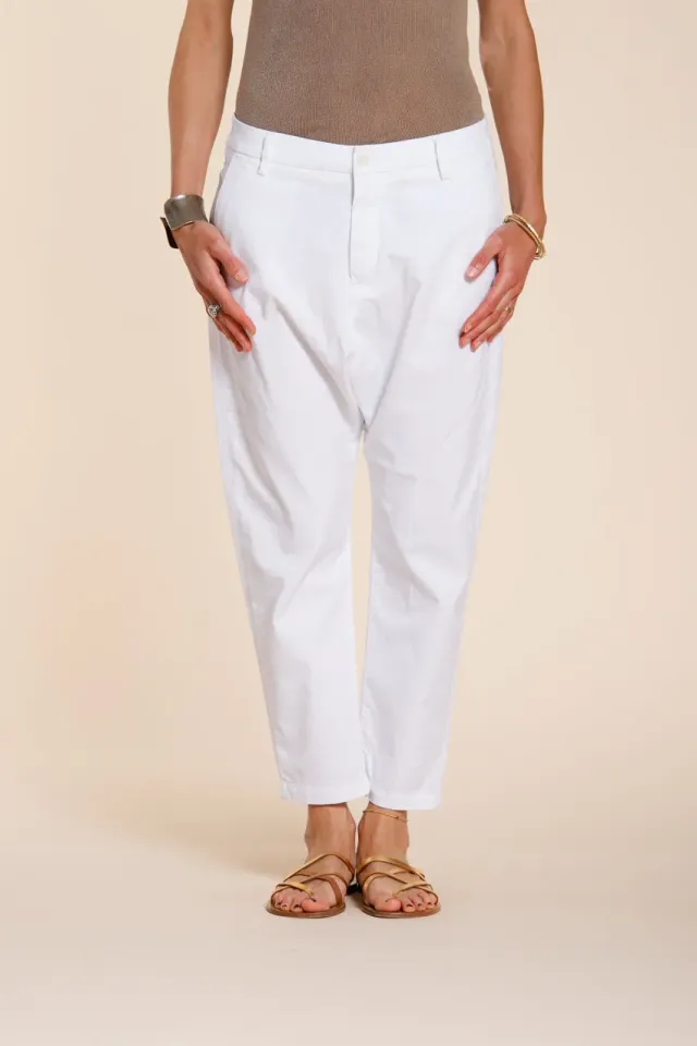 Mason's Malibu Jogger chinos hvid carrot fit