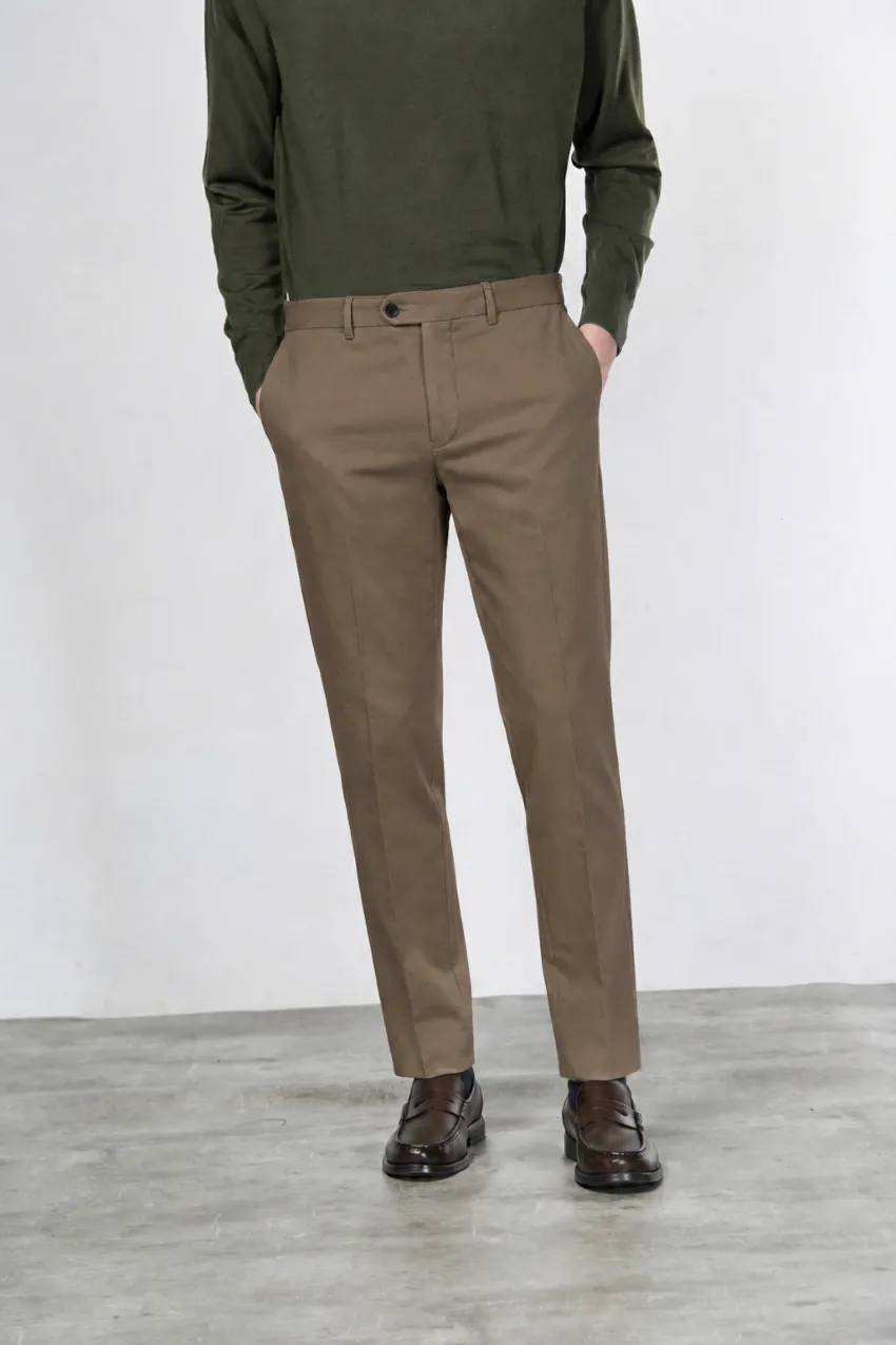 Mason's Paris chinobukser taupe carrot fit uld