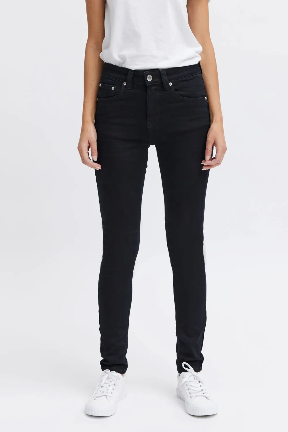 Organsk Breeze Midnight Blues skinny jeans mørkeblå stretch