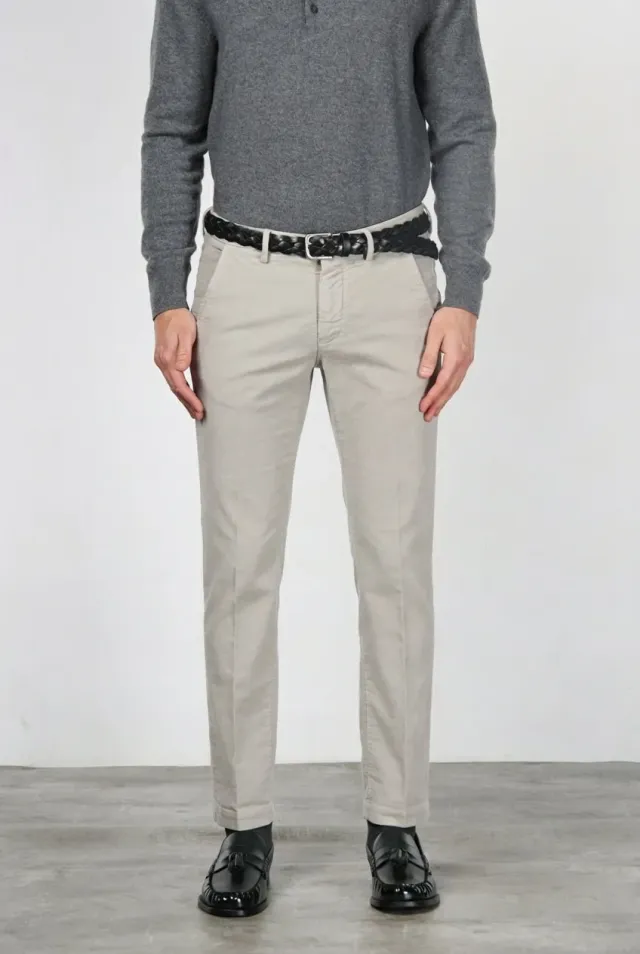Mason's Torino chino fløjlsbukser grå slim fit