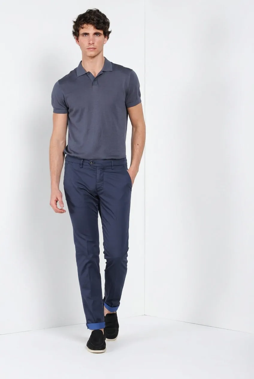 Mason's Torino City Travel herre chinos navy slim fit