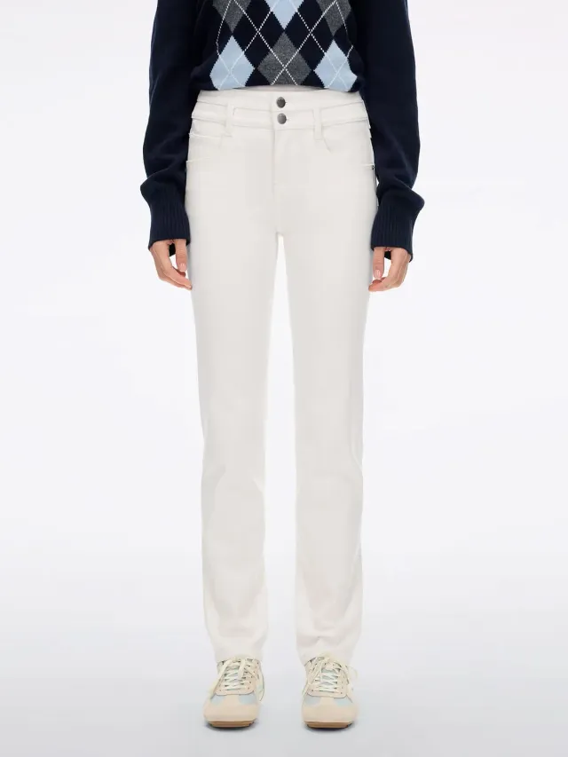 Miss Sixty Double-Button skinny jeans mørkeblå stretch