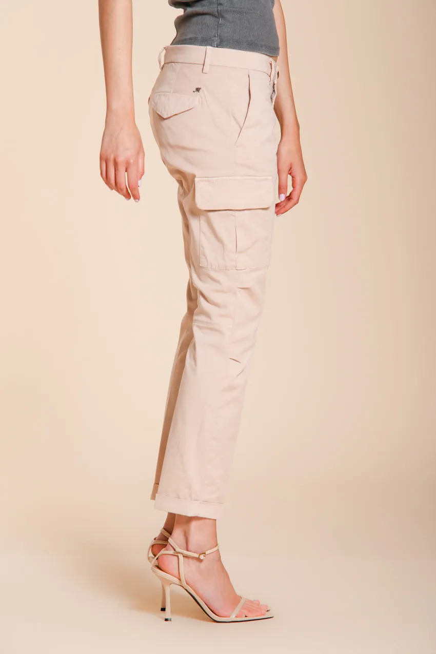 Mason's Chile City cargo rosa slim fit gabardine