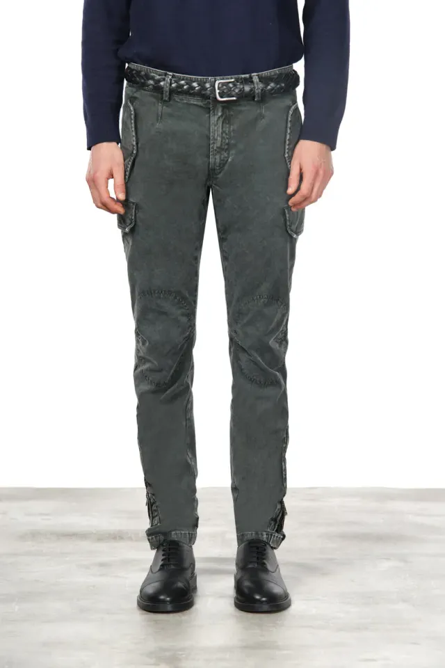 Mason's Bolivia cargobukser mørk oliven regular fit
