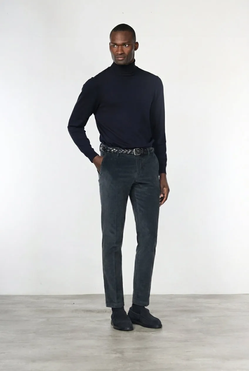 Mason's Milano chino mørkegrå fløjl extra slim