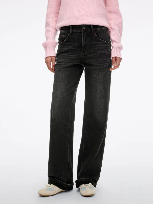 Miss Sixty Anni straight jeans sort low-stretch 34"