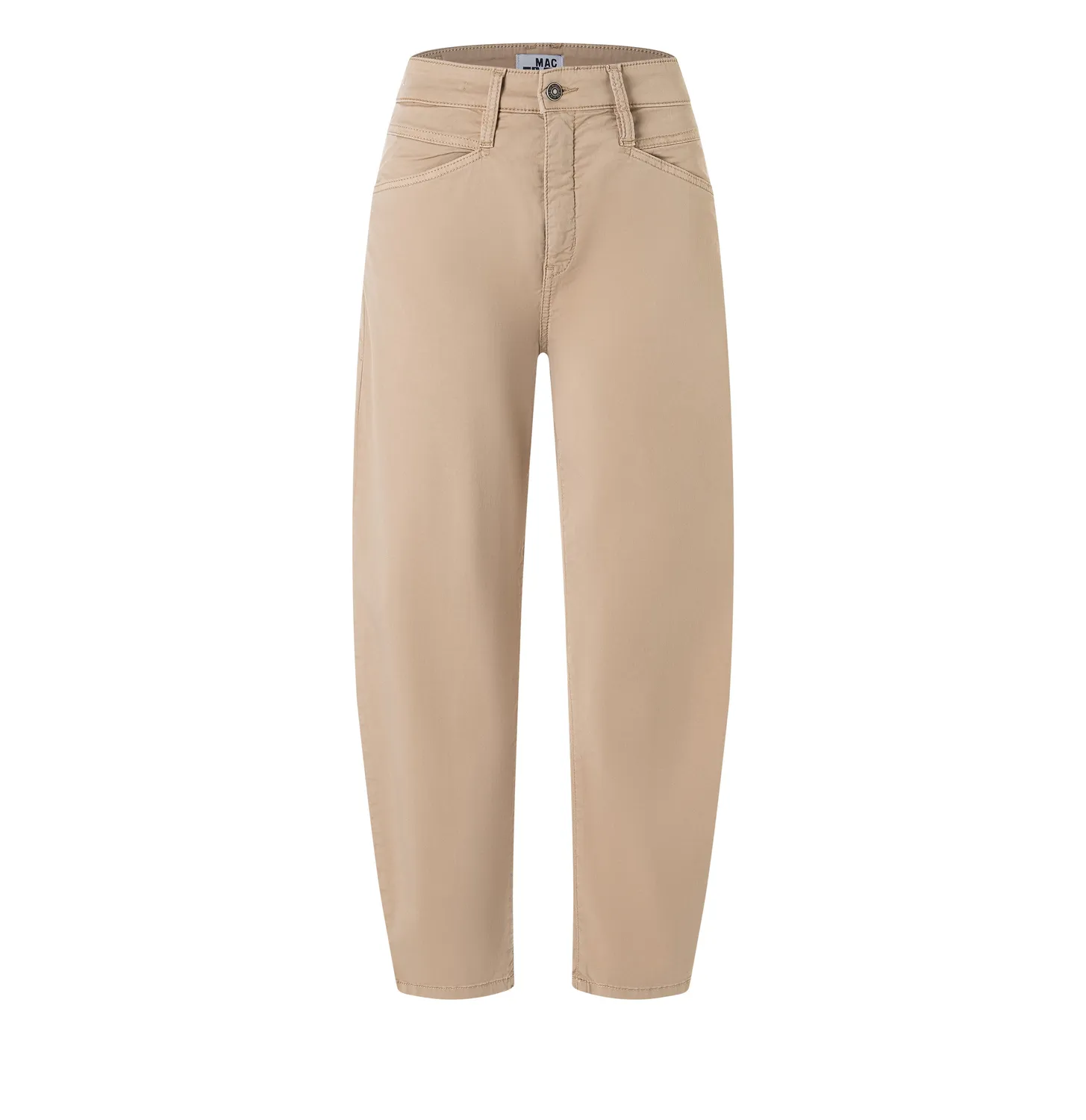 MAC Bora 2.3 Zip bukser brun relaxed fit