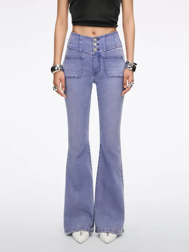 Miss Sixty Glenda Plus 5 flare jeans hyacinth stretch