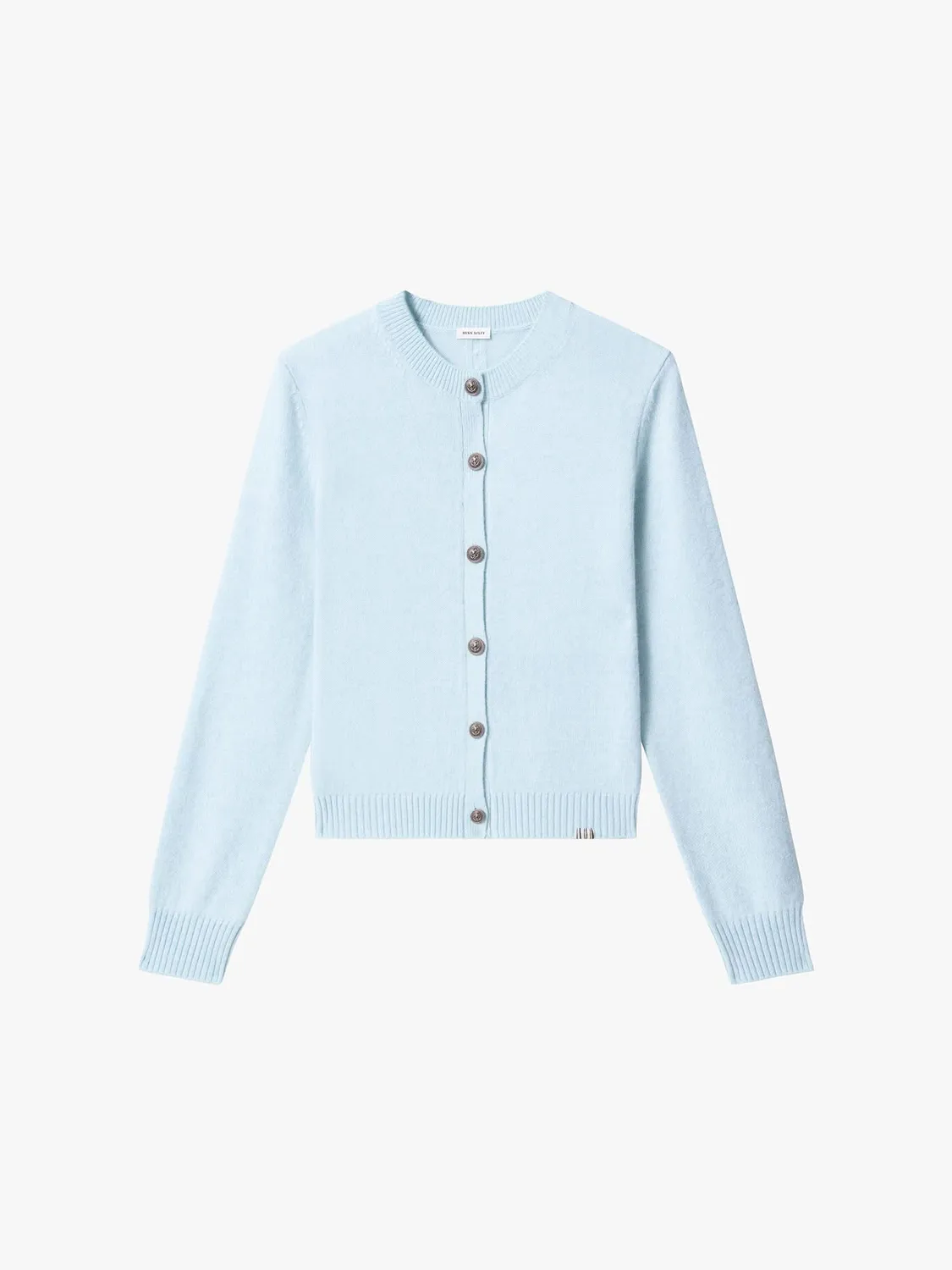 Miss Sixty Wool Knit Cardigan cardigan pastel blue merinould