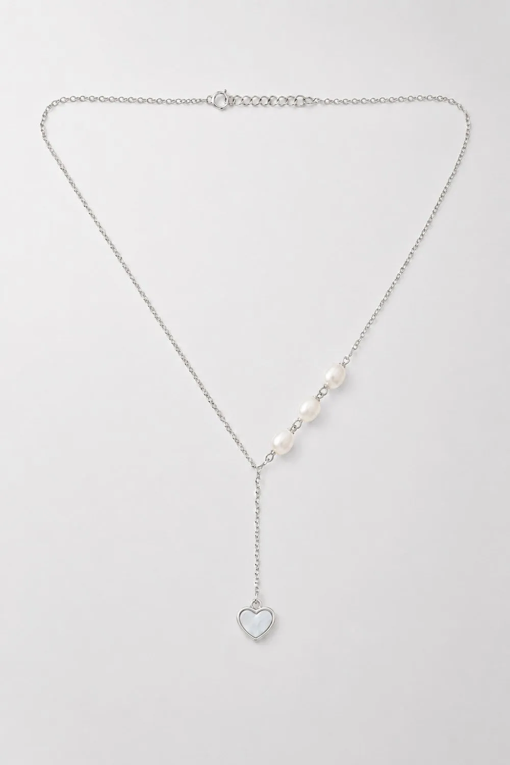 Organsk Pearl Heart halskæde perle guld