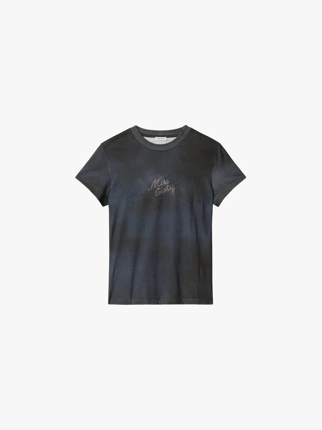 Miss Sixty Distressed Logo T-Shirt beige regular hør