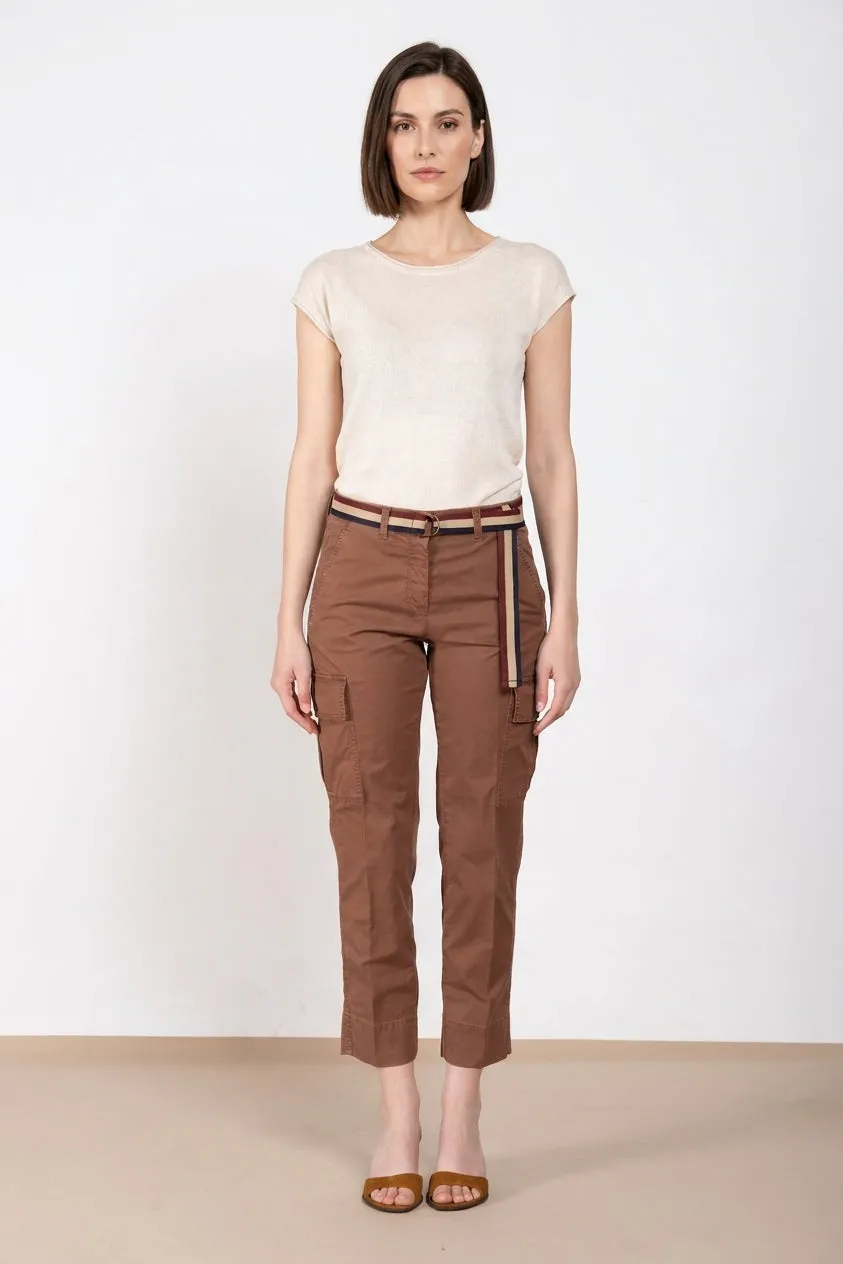 Mason's Marlene Cargo cargobukser brun stretch