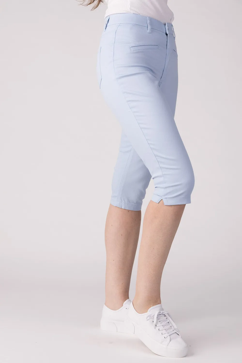 Merrytime 15635-430-21 Super Slim capri jeans lyseblå