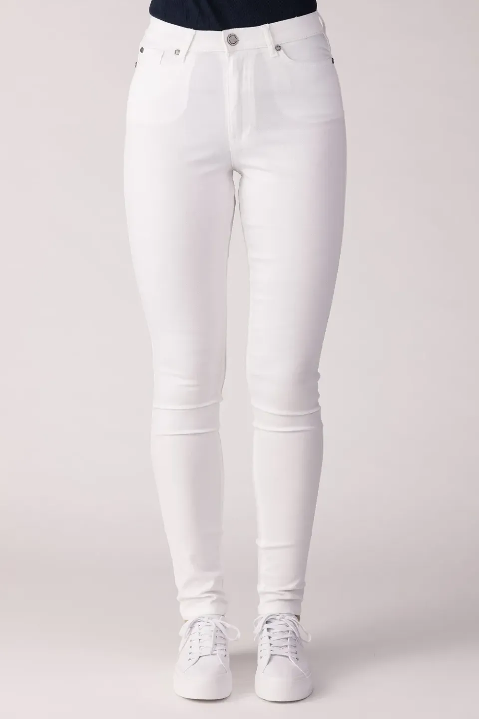 Merrytime Emma Super Slim jeans hvid stram pasform