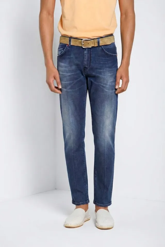 Mason's Harris Regular jeans navy Hawaii-print