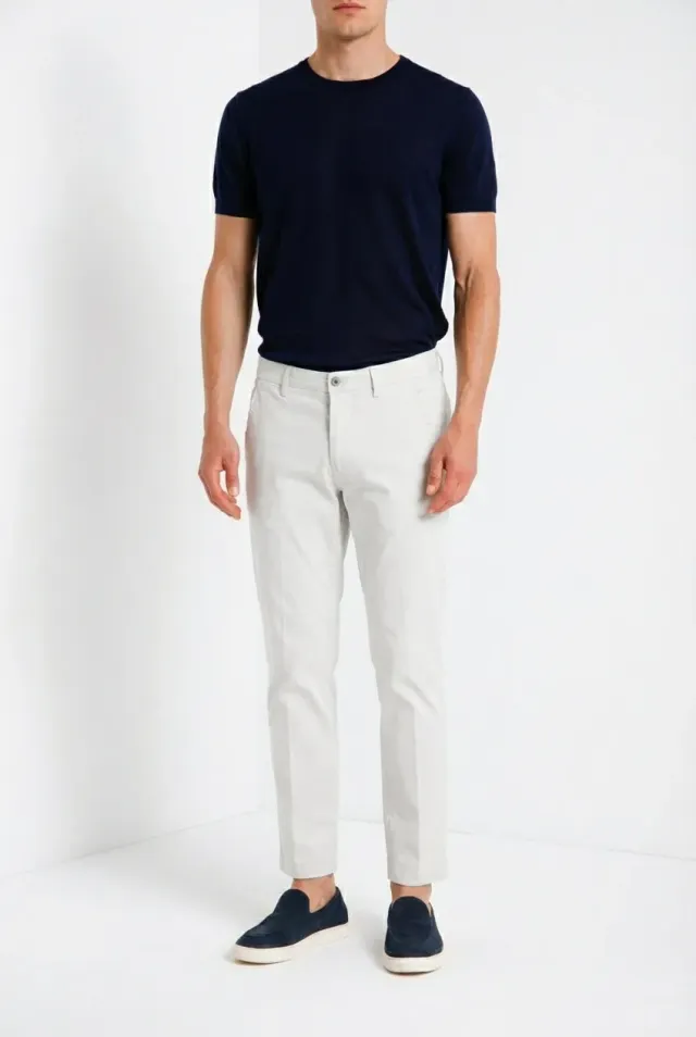 Mason's Torino Flex chinos lysegrå slim