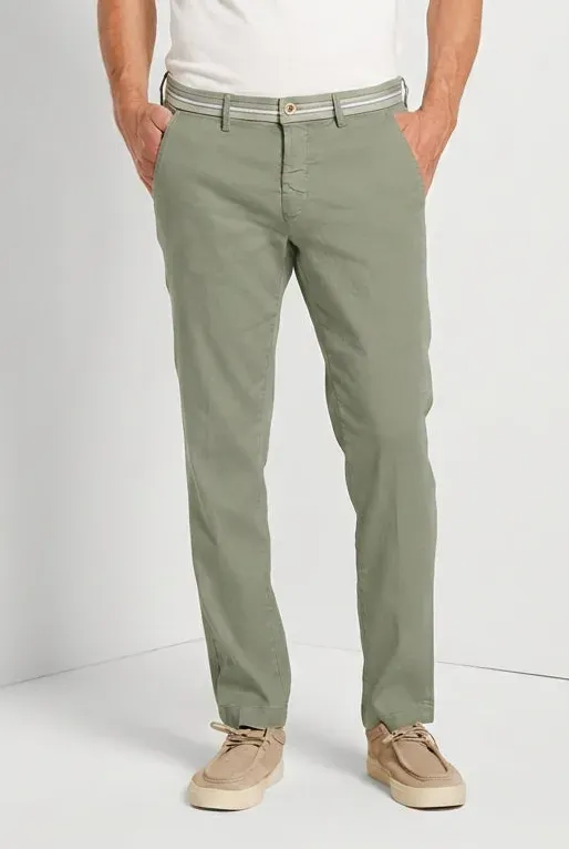 Mason's Torino Oxford herre chino slim lyseblå