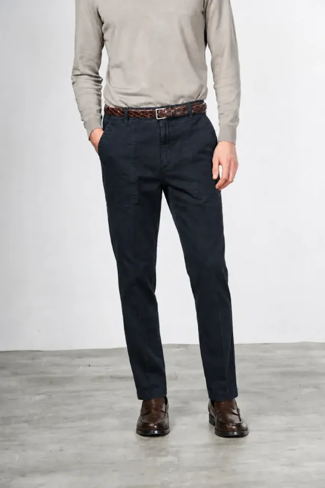 Mason's Prescott chinobukser navy gabardine relaxed