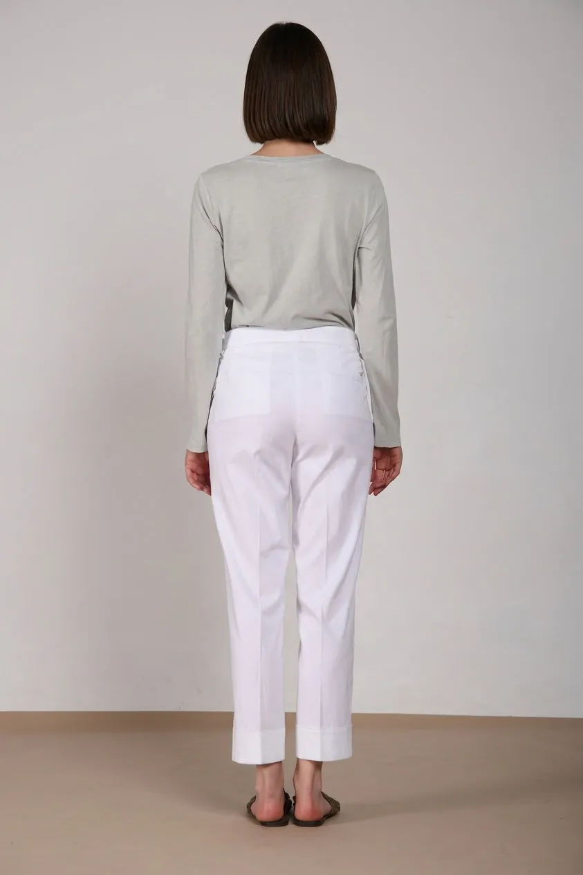Mason's New York Carrot Sartoriale chino hvid silke