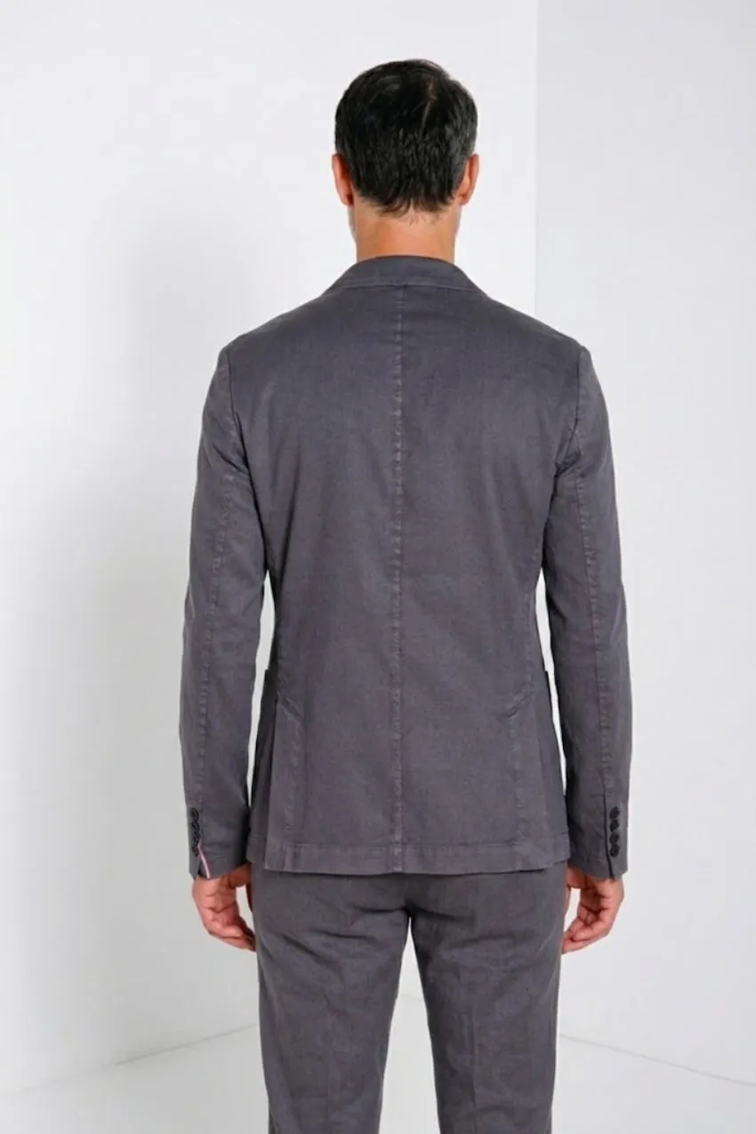 Mason's Da Vinci blazer lyseblå hørbomuld