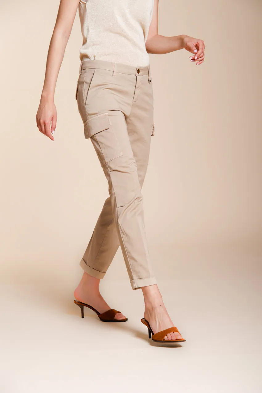 Mason's Chile City cargo mellembeige slim gabardine