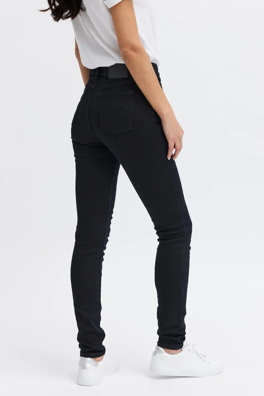Organsk Breeze Black Sapphire damejeans sort 28/30