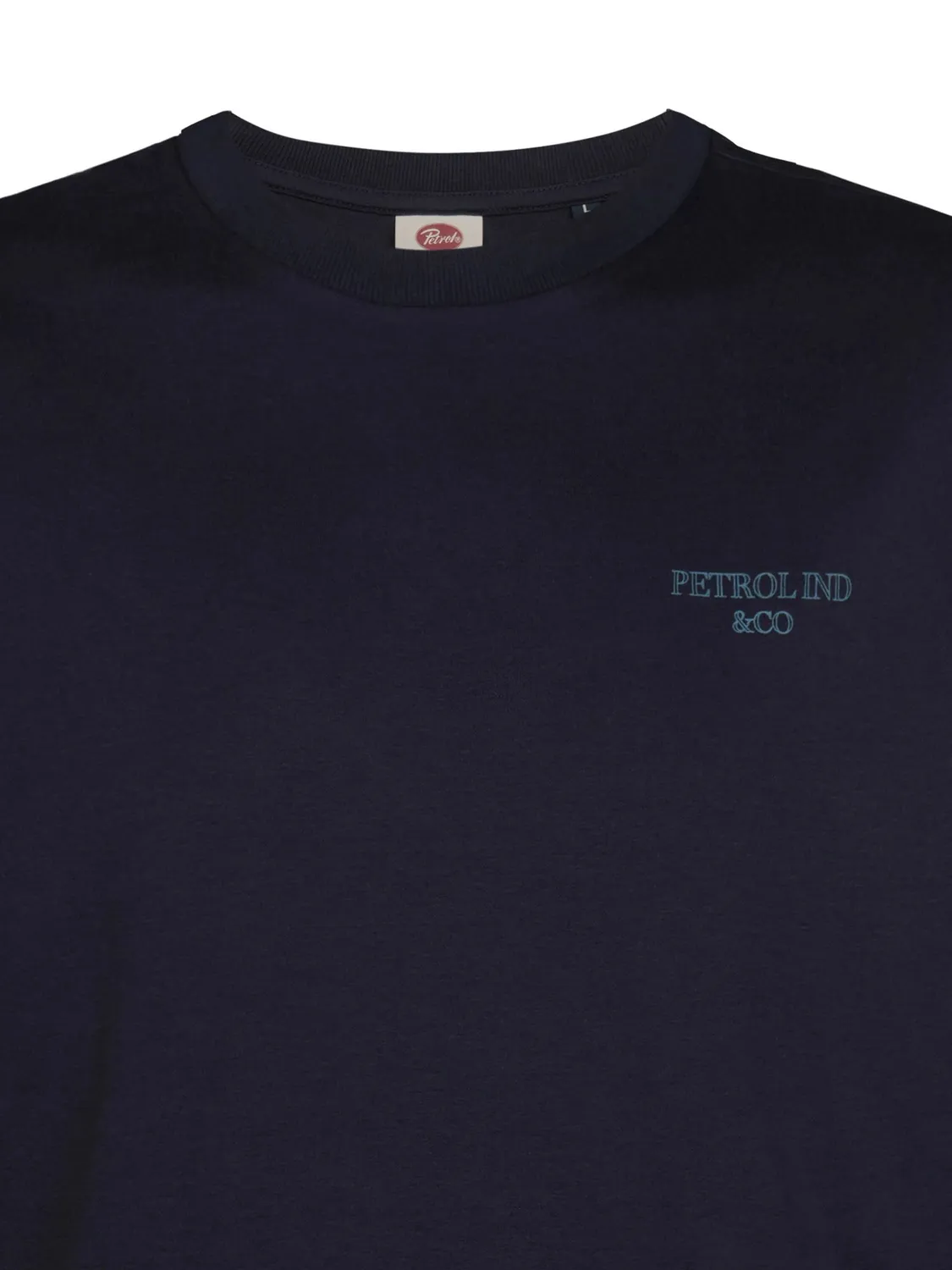 Petrol Industries Miller langærmet T-shirt Royal Navy bomuld