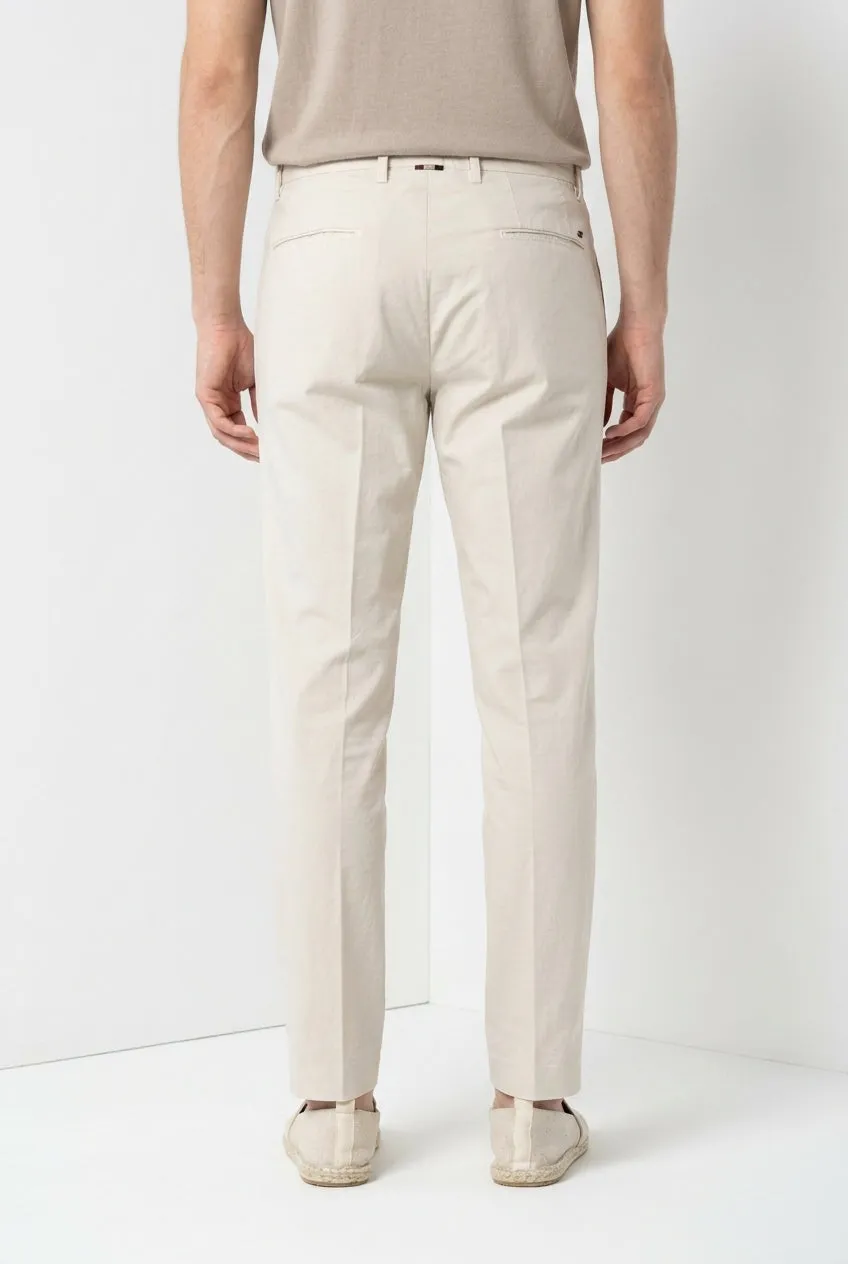 Mason's Boston chinos relaxed fit stucco hør