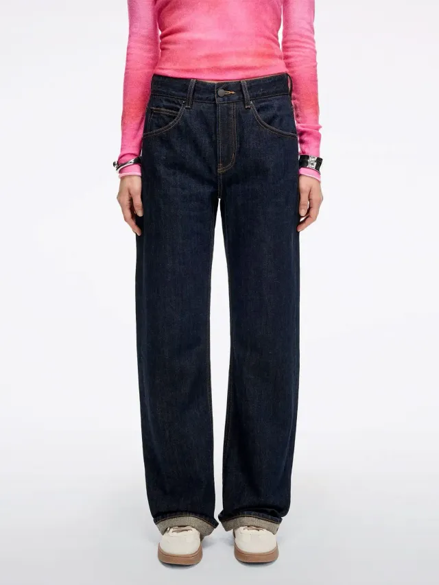 Miss Sixty Anni straight-leg jeans mørkeblå rigid
