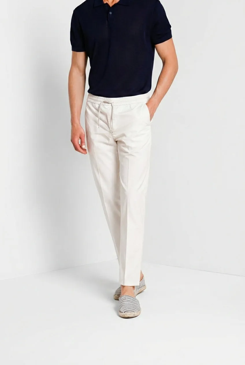 Mason's New York Sack chino jogger hvide regular fit lyocell